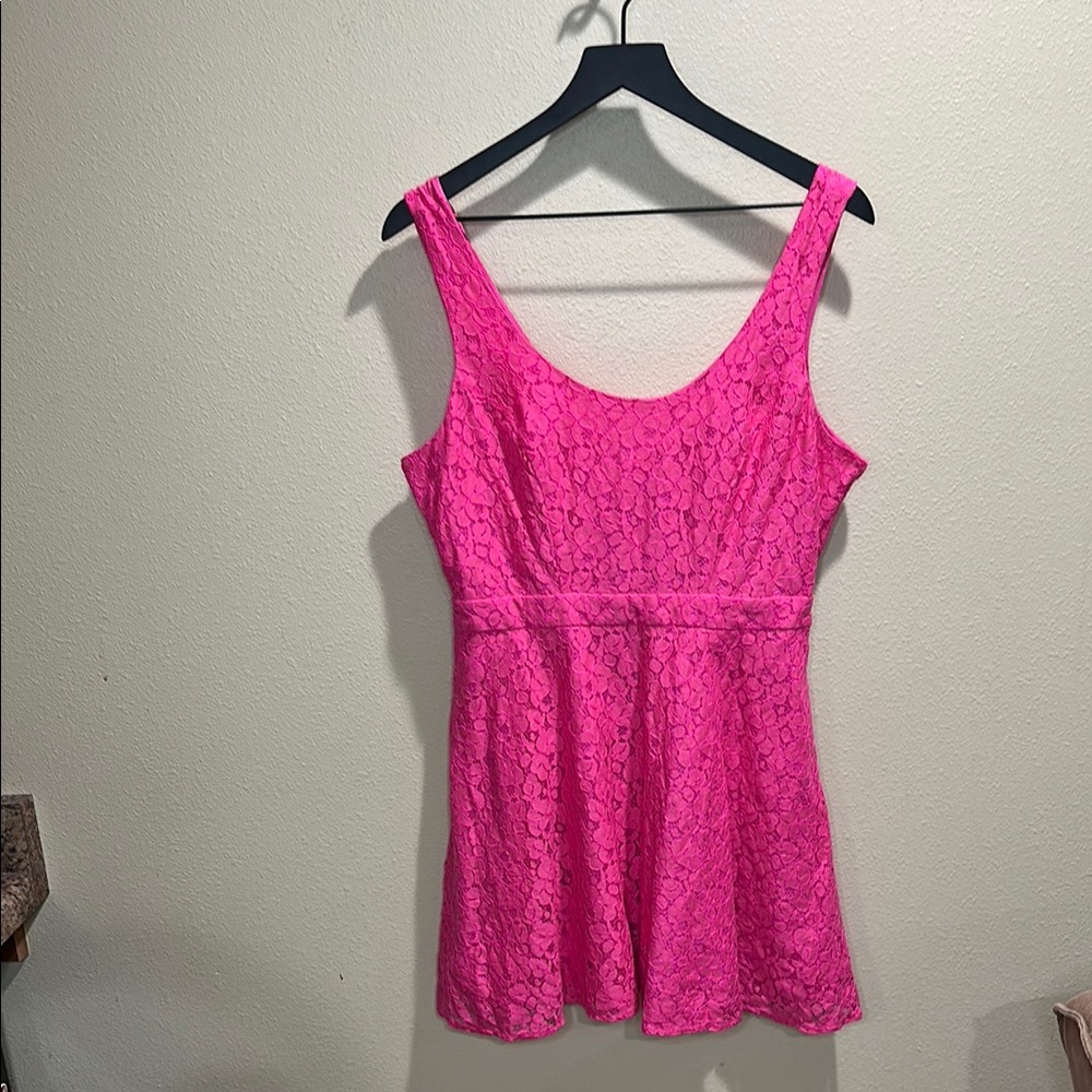Aeropostale size large Pink Peplum Dress